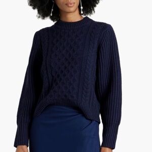 Chinti & Parker cable knit crew sweater
